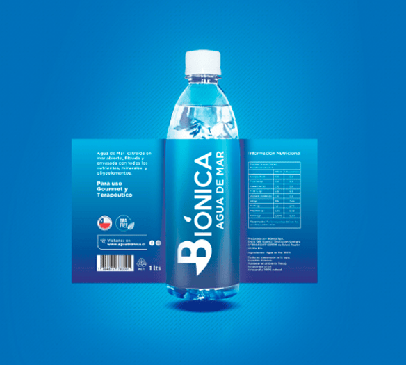 Agua de mar 100% 1 litro Agua Bionica