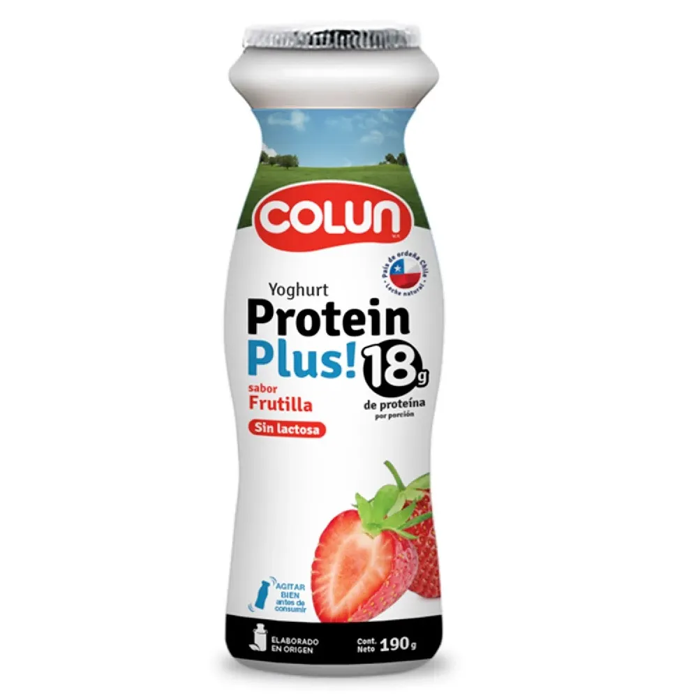 Yoghurt Protein PLus 18 Frutilla 190 ml. Pack 4 unds