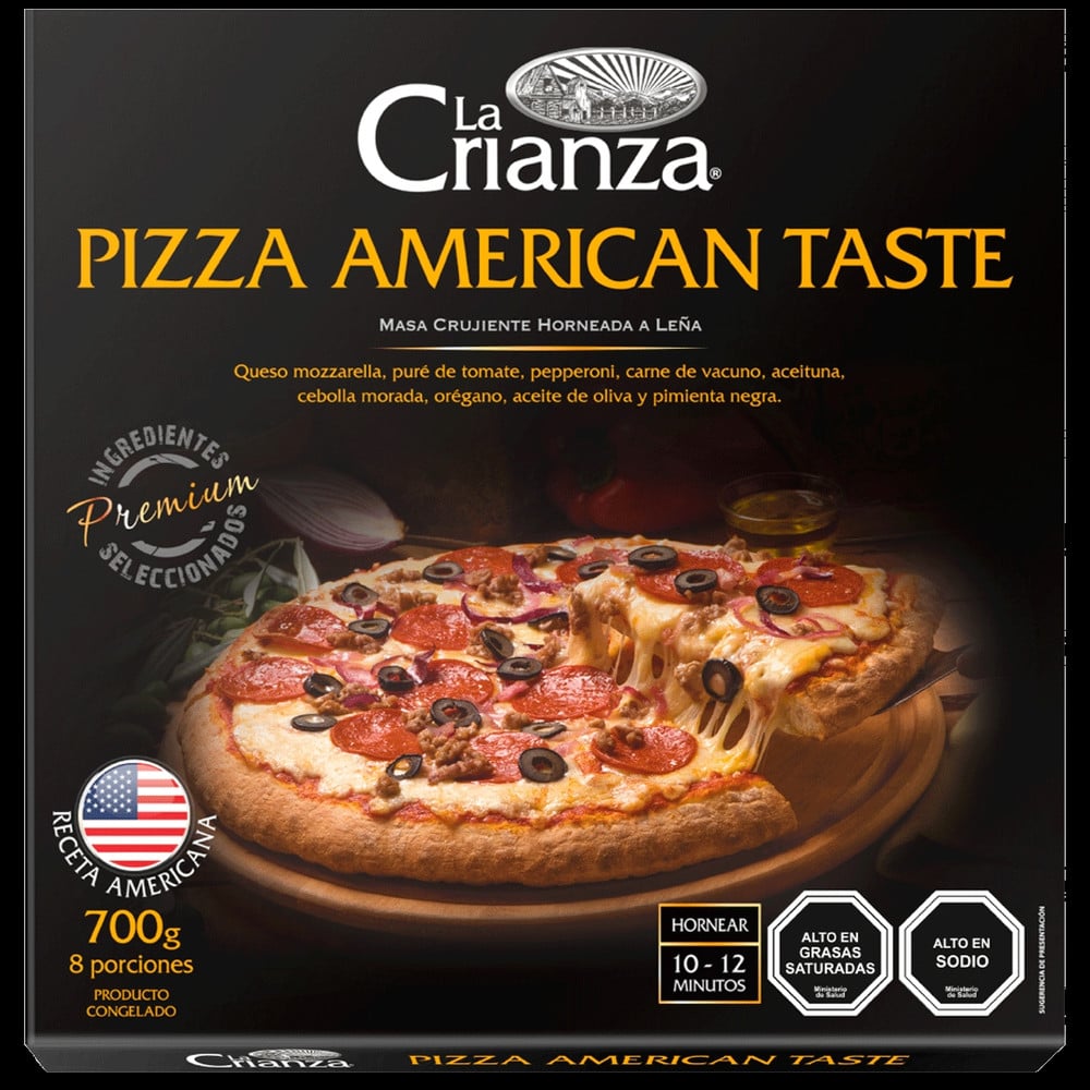 Pizza American Taste 700g La Crianza Congelada