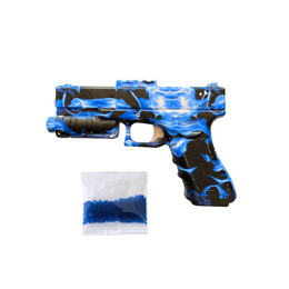  Pistola Azul De Hidrogel Con Laser y Sonido Glock