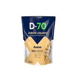 Jabon Liquido Antibacterial D-70 Dp Avena 900ML 