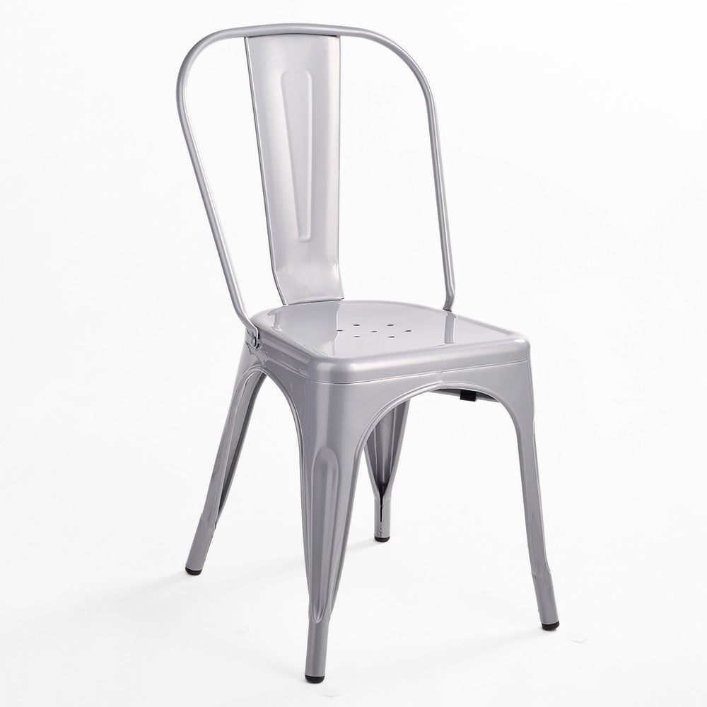 Silla de Bar Metal Tolix Gris