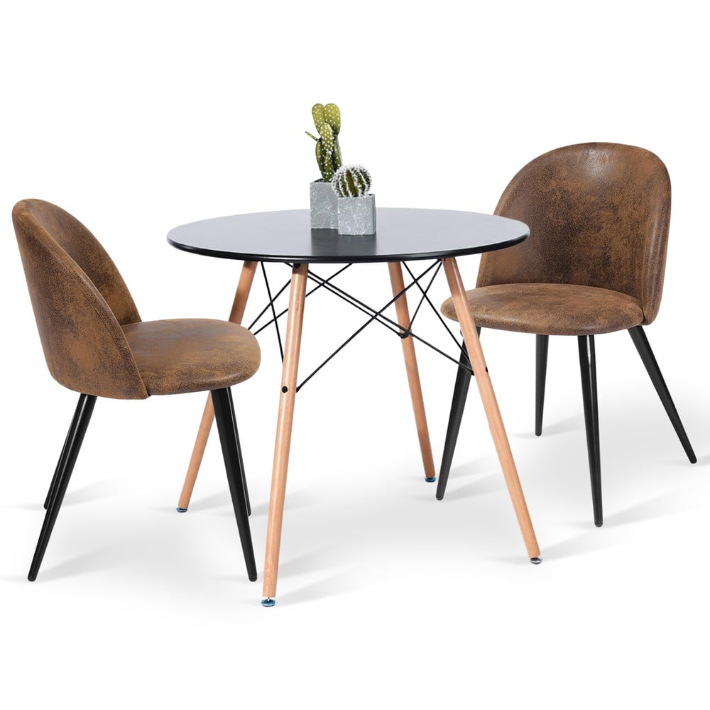 Comedor 2P Eames 80X74 + Sillas Nirvana