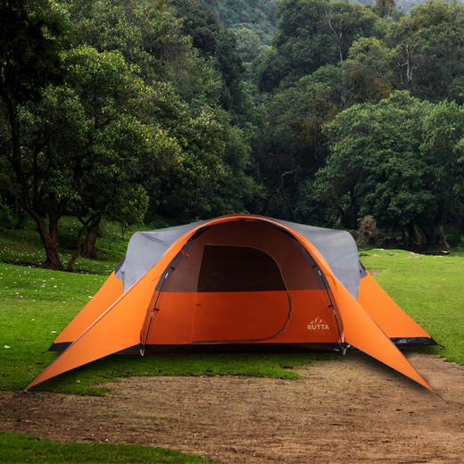 Carpa 10 Personas Camping Outdoor Naranjo