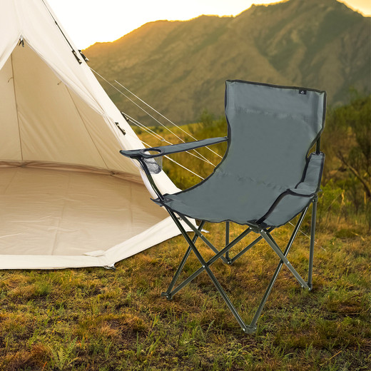 Silla Plegable Camping Gris
