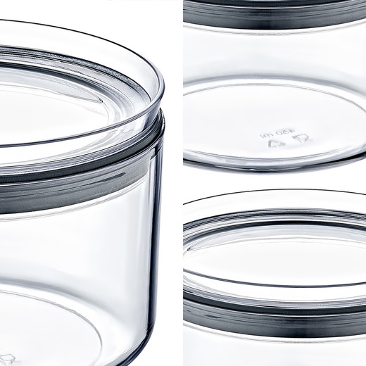 Canister Contenedor Hermético 0,45 Lt Crystal Round
