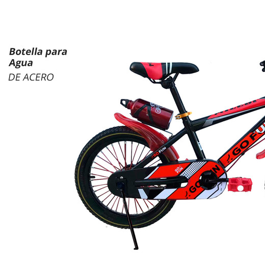 Bicicleta Infantil Bido II Aro 18 Rojo