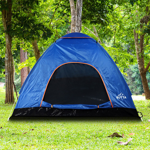 Carpa 4 Personas Camping Outdoor Azul