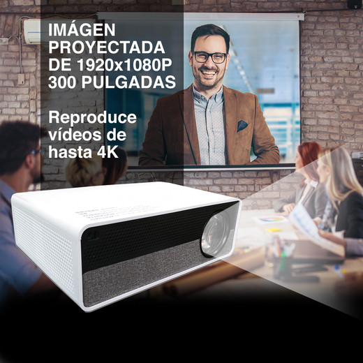 Proyector Q9 Full HD 11,1x23,7x31,7 cm Blanco