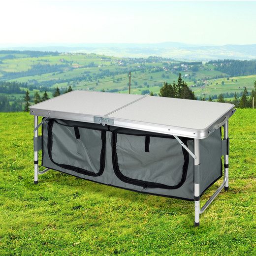 Mesa de Camping Plegable Multicolor