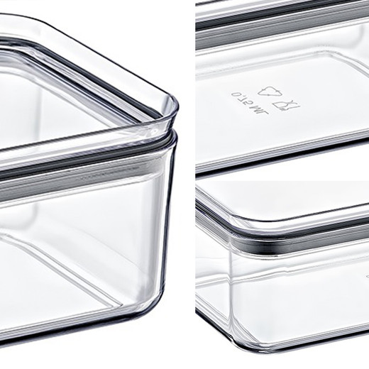 Canister Contenedor Hermético 0,75Lt Crystal Rectangle