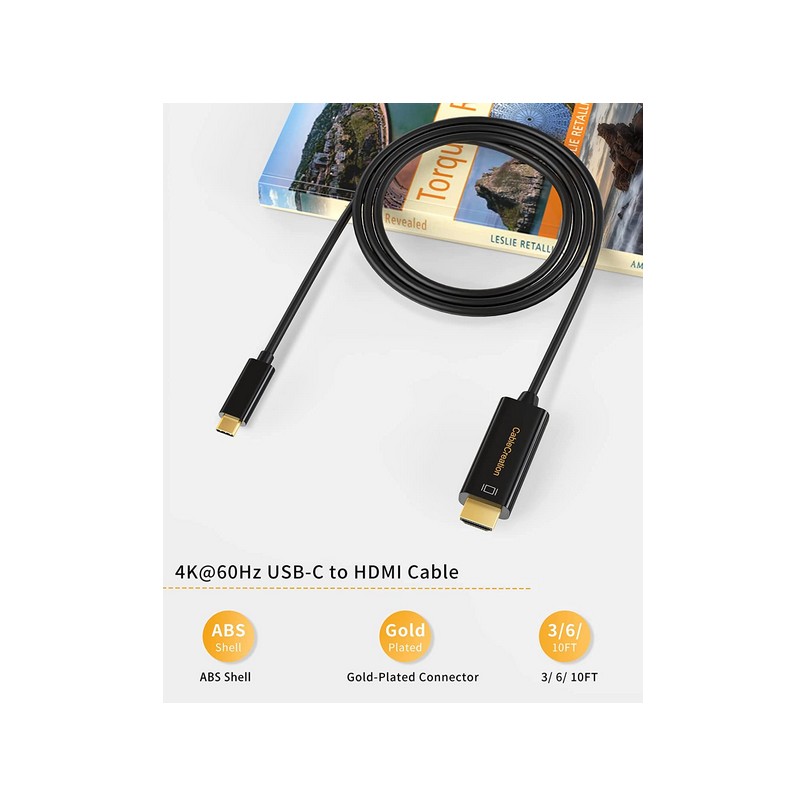 Notetop - CABLE USB C A HDMI 4K,1080P ,DP ,TUNDERBOLT MAC,SAMSUNG, WINDOWS  1.8 MTS