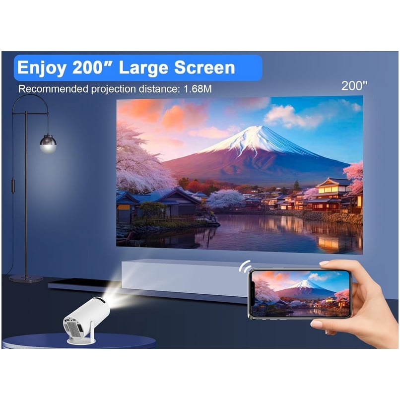 Transpeed-proyector portátil para cine en casa, dispositivo con Android 11,  4K, WiFi6, HY300, Allwinner h713, 200ANSI, BT5.0, 1280x720P, wifi Dual,  para exteriores - AliExpress