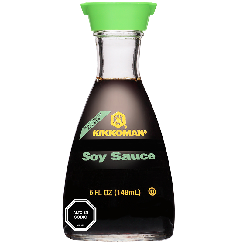 Salsa Soya less sodium c/dispens Kikkoman 148 vidrio