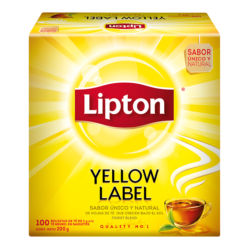 Té lipton yellow label 100 bolsas
