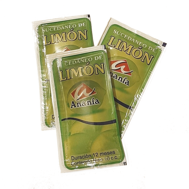 Jugo de limón sachet (Caja 500 x 10 cc)