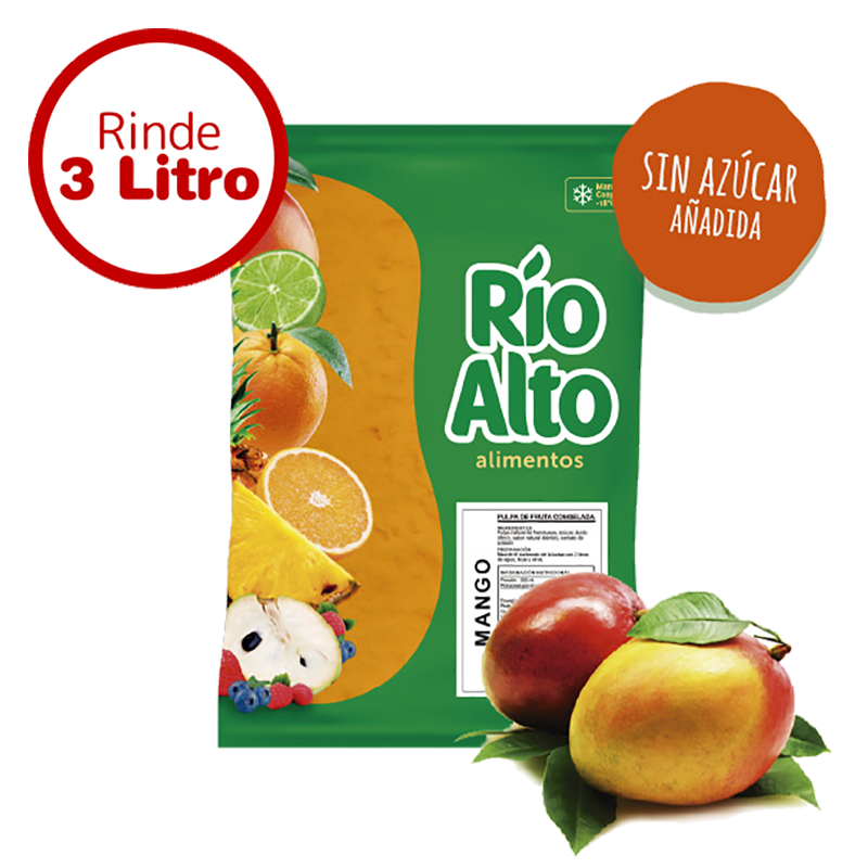 Pulpa de mango sin azúcar Río Alto 1 K