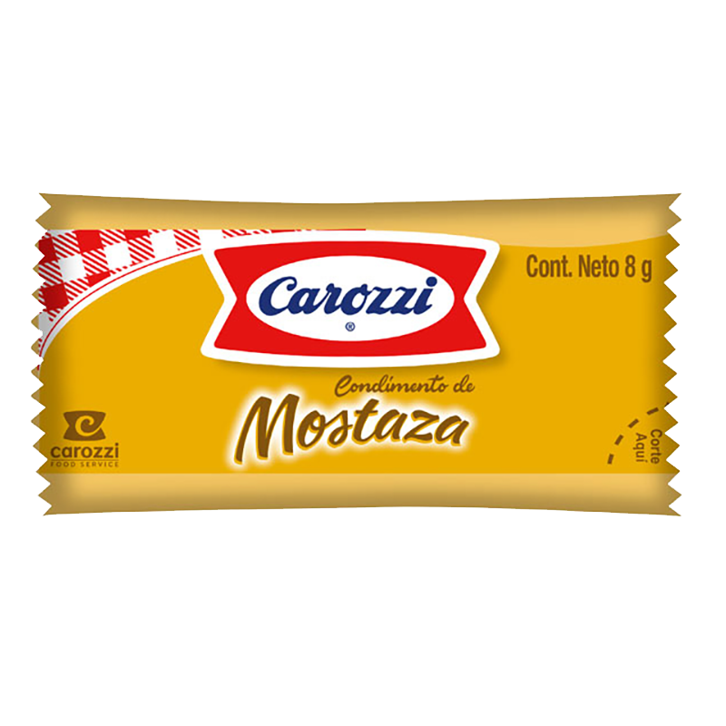 Mostaza sachet Carozzi 500 x 8 g