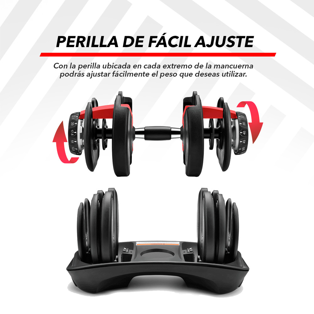Mancuerna Ajustable – Intercambiable 24 kg – Compra Deporte Online a  Precios Rebajados – Ultimate Fitness