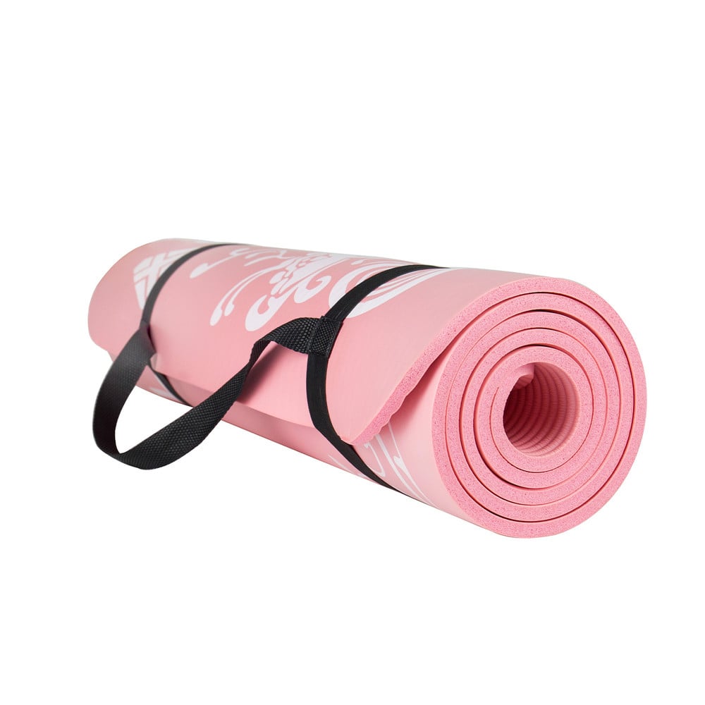 Esterilla Yoga Antideslizante entrenamiento 61x183 cm Rosa