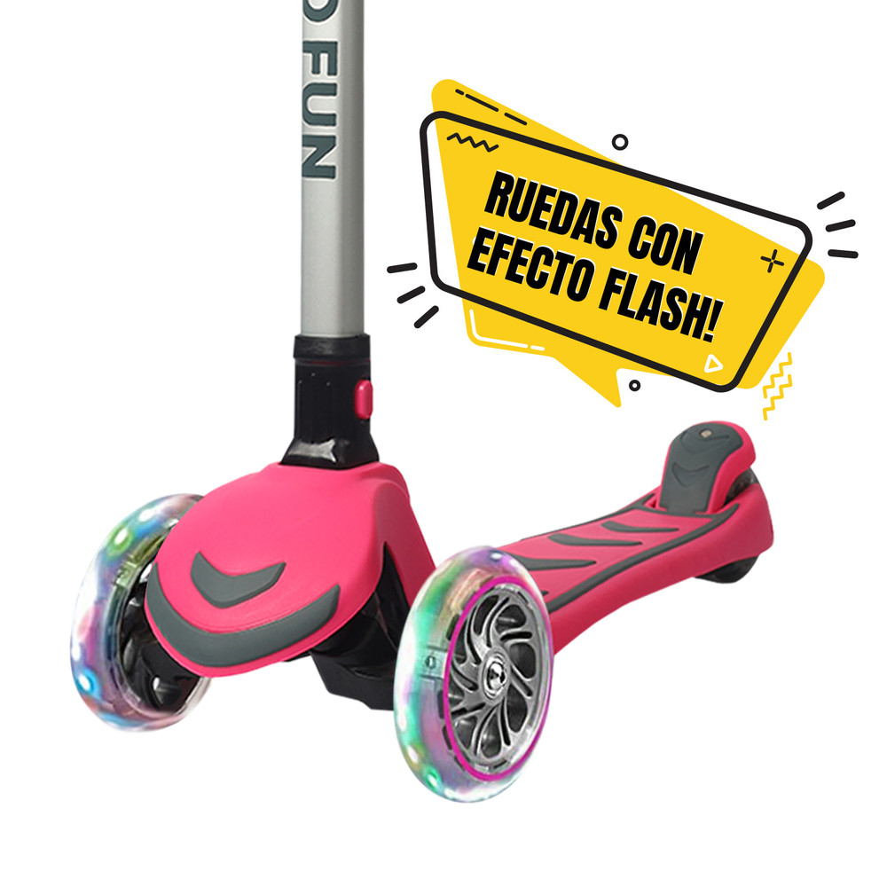 Patinete Infantil Plegable Con Ruedas Flash, Patinete Infantil