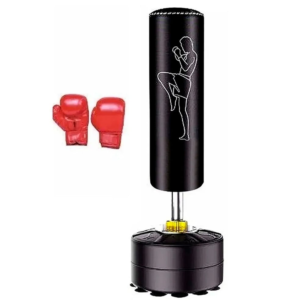 Set Punching Bag + Guantes De Boxeo Fitness