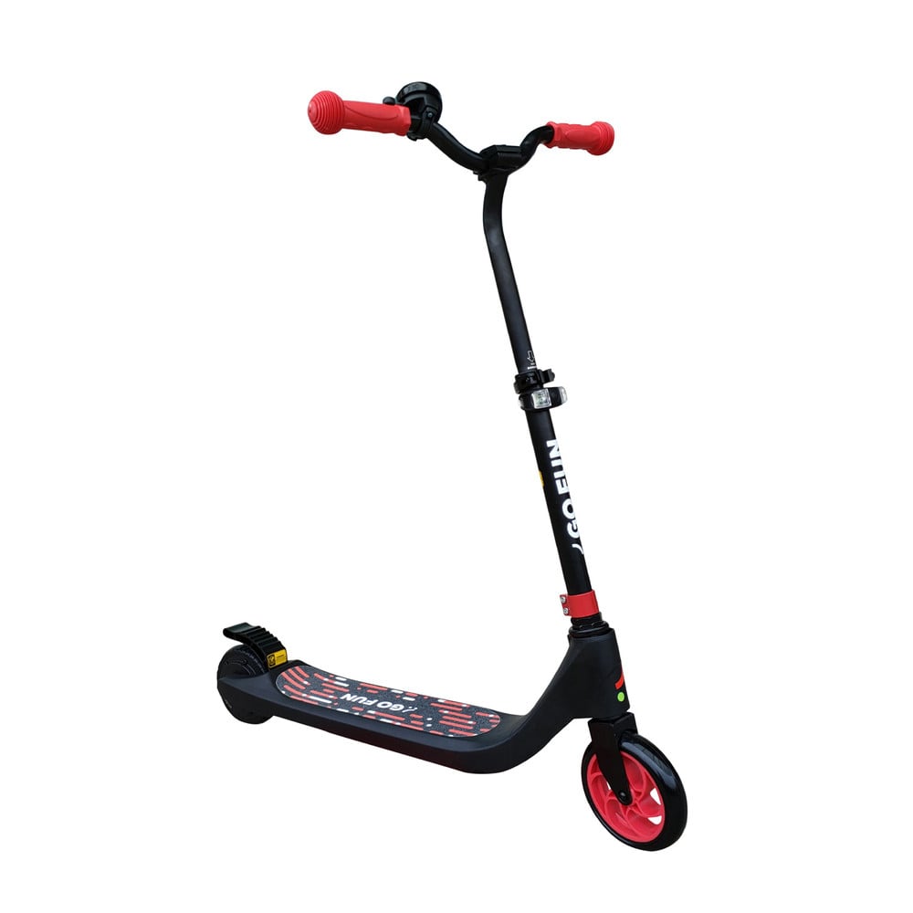 Scooter Eléctrico con Faro y Altura Ajustable Rojo