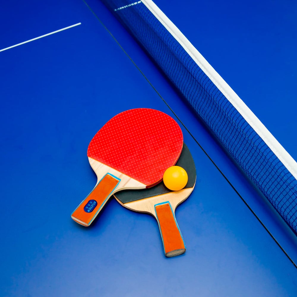 Pala de Ping Pong Profesional Raqueta Ping Pong, 9 Capas de Madera