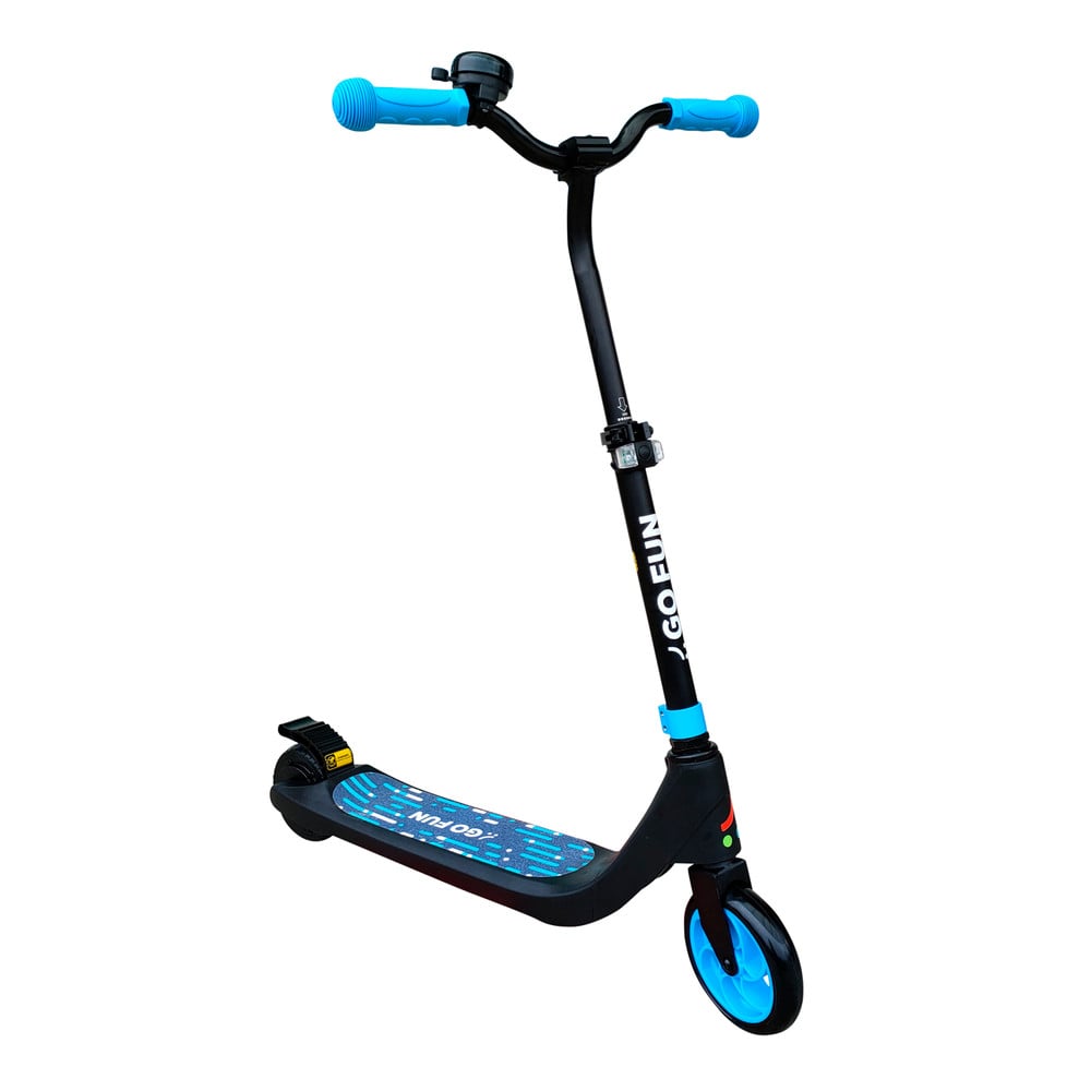 Scooter Eléctrico con Faro y Altura Ajustable Azul