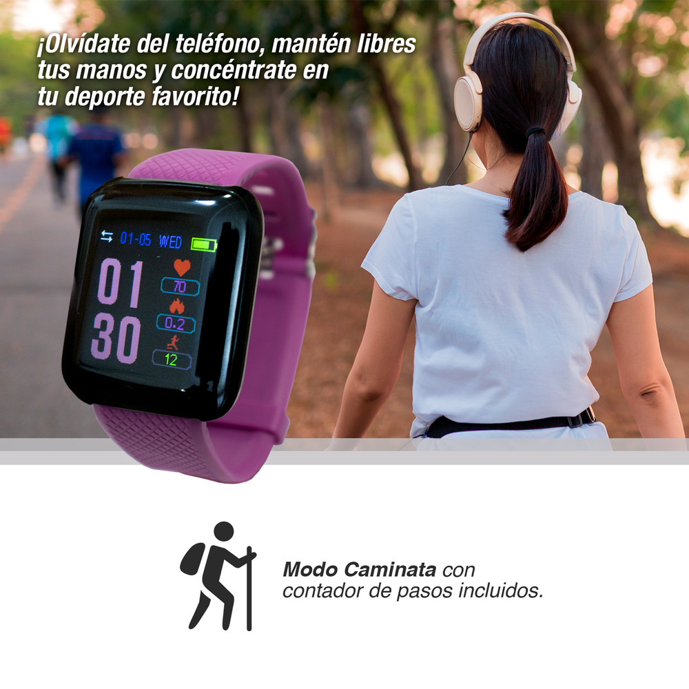 Atletis Reloj Inteligente Smartwatch D Ip P Rpura