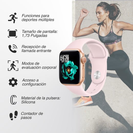 Smartwatch Reloj Inteligente I7 Pro Rosado