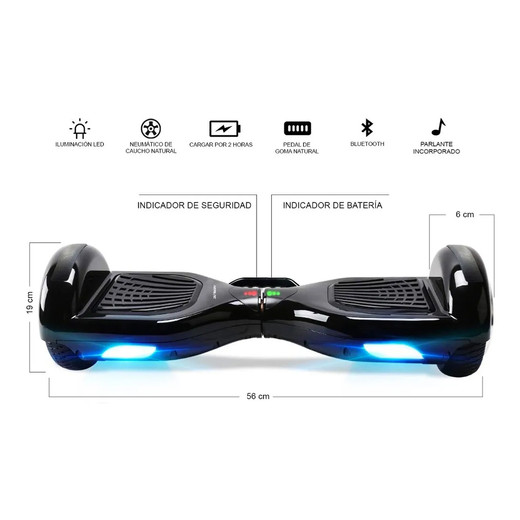 Hoverboard Patineta Eléctrica Kemilng Negro