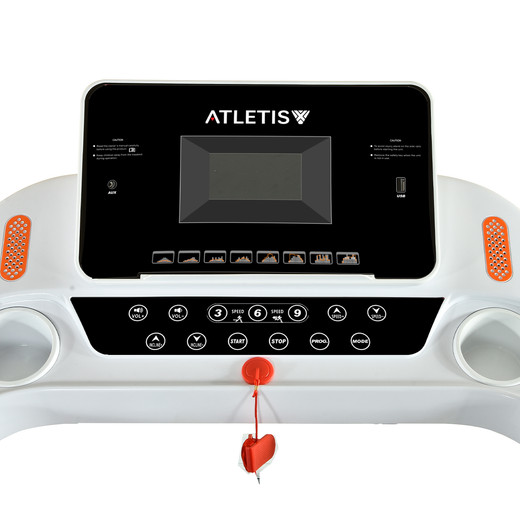 Trotadora Atletis Fit 400 Pantalla LCD MP3/USB Inclinación Automática