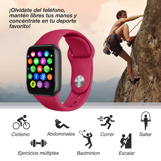 Reloj Inteligente Smartwatch G63L Rojo