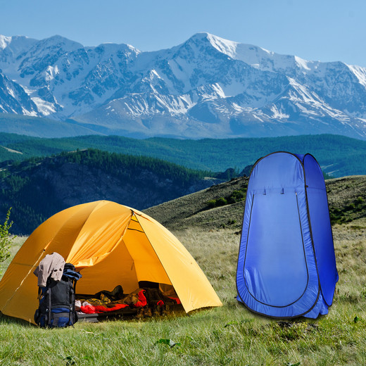 Vestidor de Camping Azul