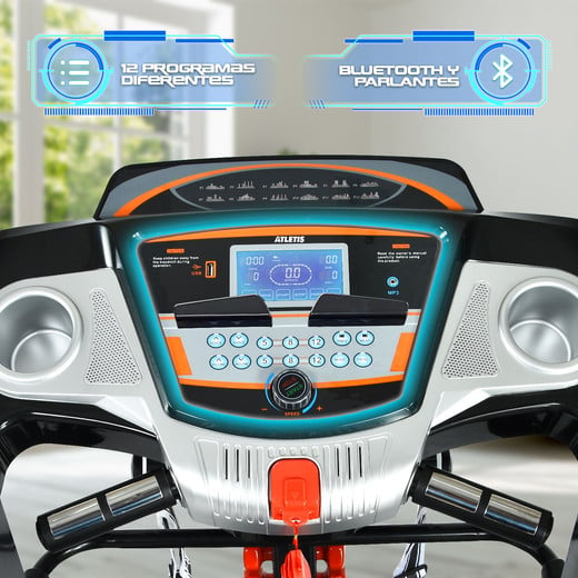 Trotadora Eléctrica Ultra X800 Atletis Incl Automática Bluetooth 5.5' LCD  Multifunción