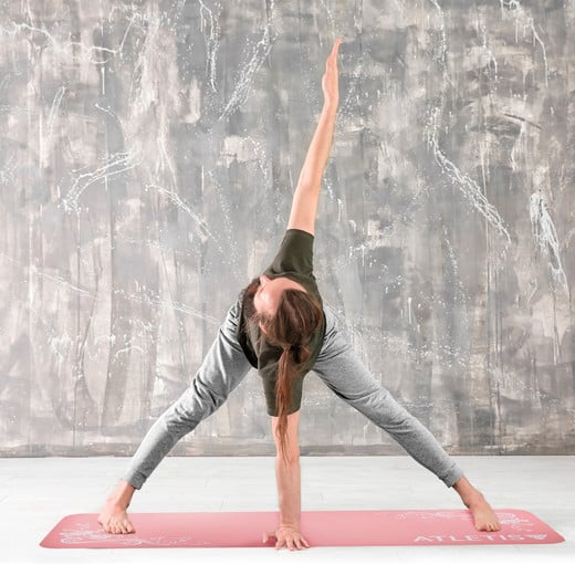 Mat de Yoga Meditación NBR Rosa