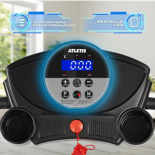 Trotadora Eléctrica Atletis K100 LED Altavoces 