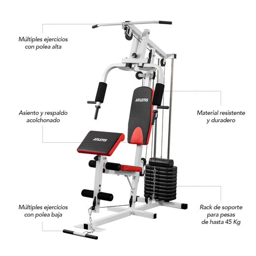 Home Gym Multifuncional TF-7001 Gris