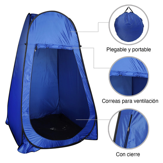 Vestidor de Camping Azul