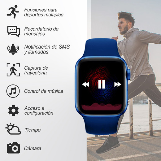 Reloj Inteligente Smartwatch X6 Azul
