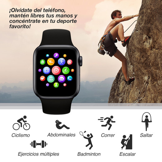Reloj Inteligente Smartwatch X6 Negro