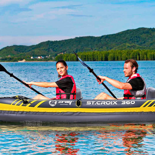 Kayak 2 Personas 52x78x350 cm Amarillo