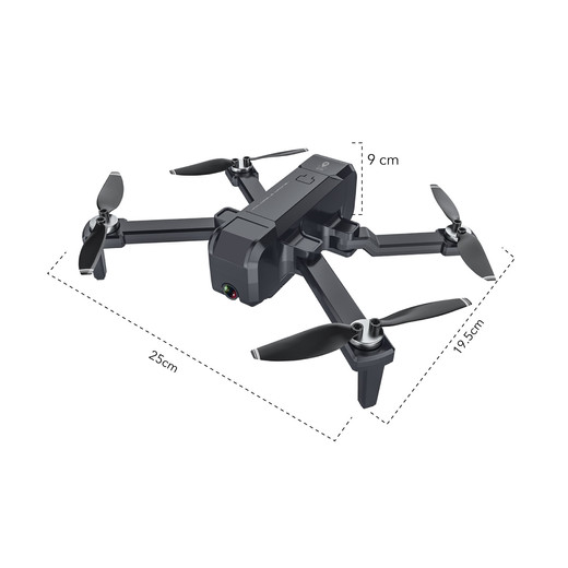 Drone HS107 con Cámara y WiFi Negro
