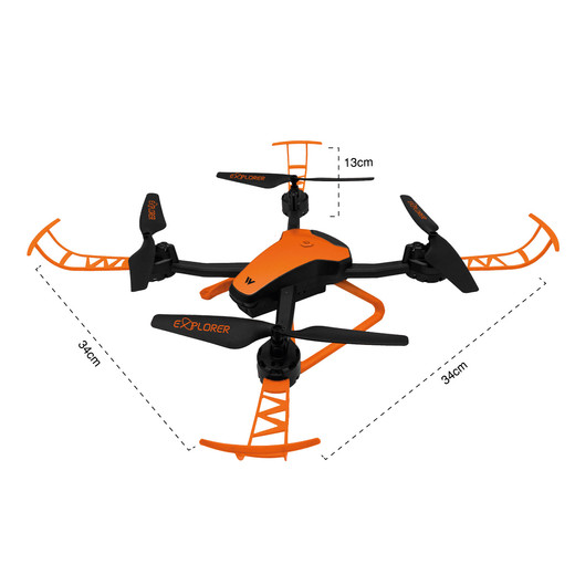 Drone A30 con Cámara HD y WiFi Naranjo