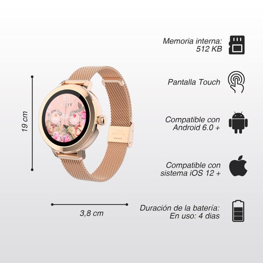 Smartwatch Sb1155h Rosado
