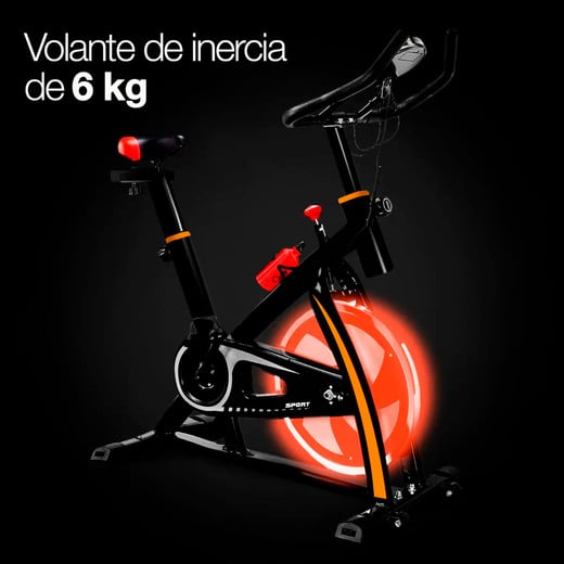 Bicicleta Spinning Fitness Negro
