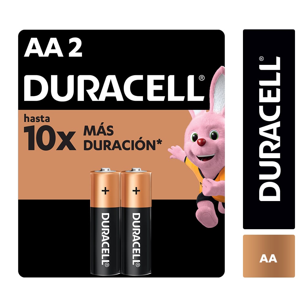 Liqui - Duracell Pilas Alcalinas AA de Larga Duración - Pack de 2 Unidades