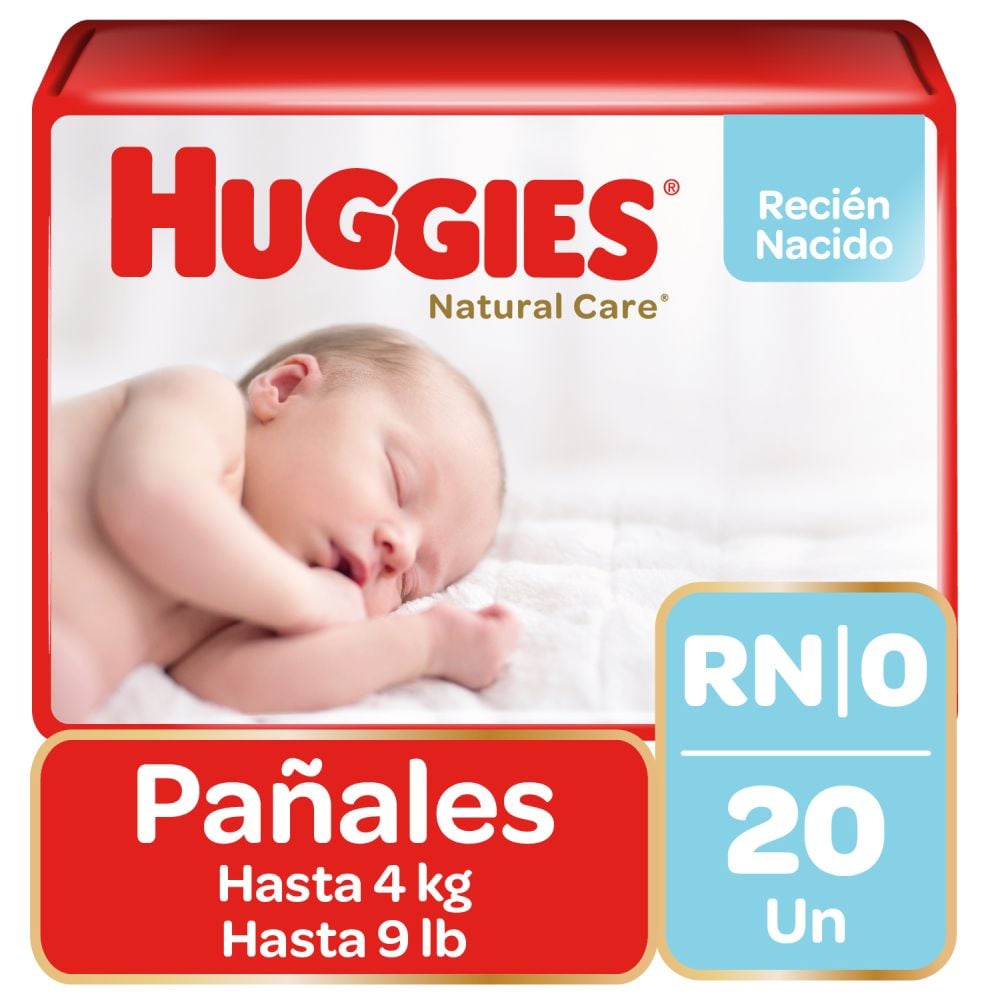 Liqui - Huggies Natural Care Recién Nacido X 20
