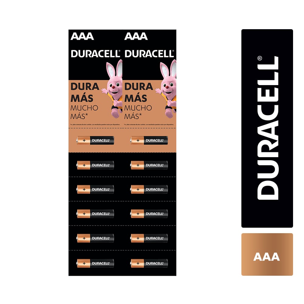 Liqui - Duracell Pilas Alcalinas AAA de Larga Duración - Pack de 6